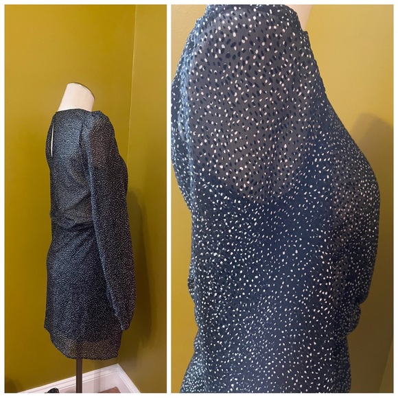 Zara Trafaluc Polka Dot Semi Sheer Mini Dress - Picture 4 of 8